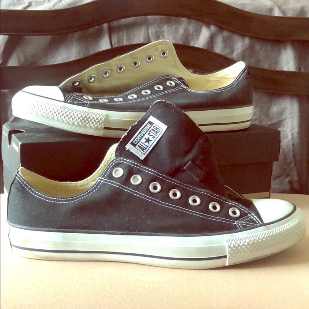 Black and white chuck Taylor’s
